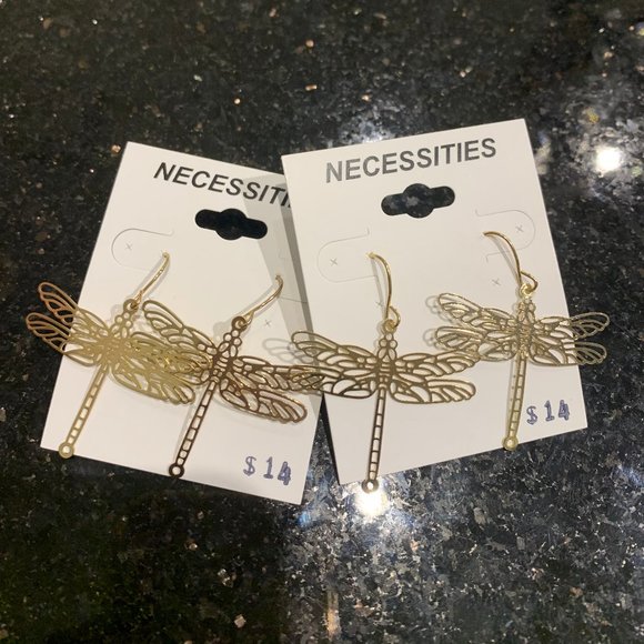 DRAGON FLY EARRINGS - Picture 1 of 3